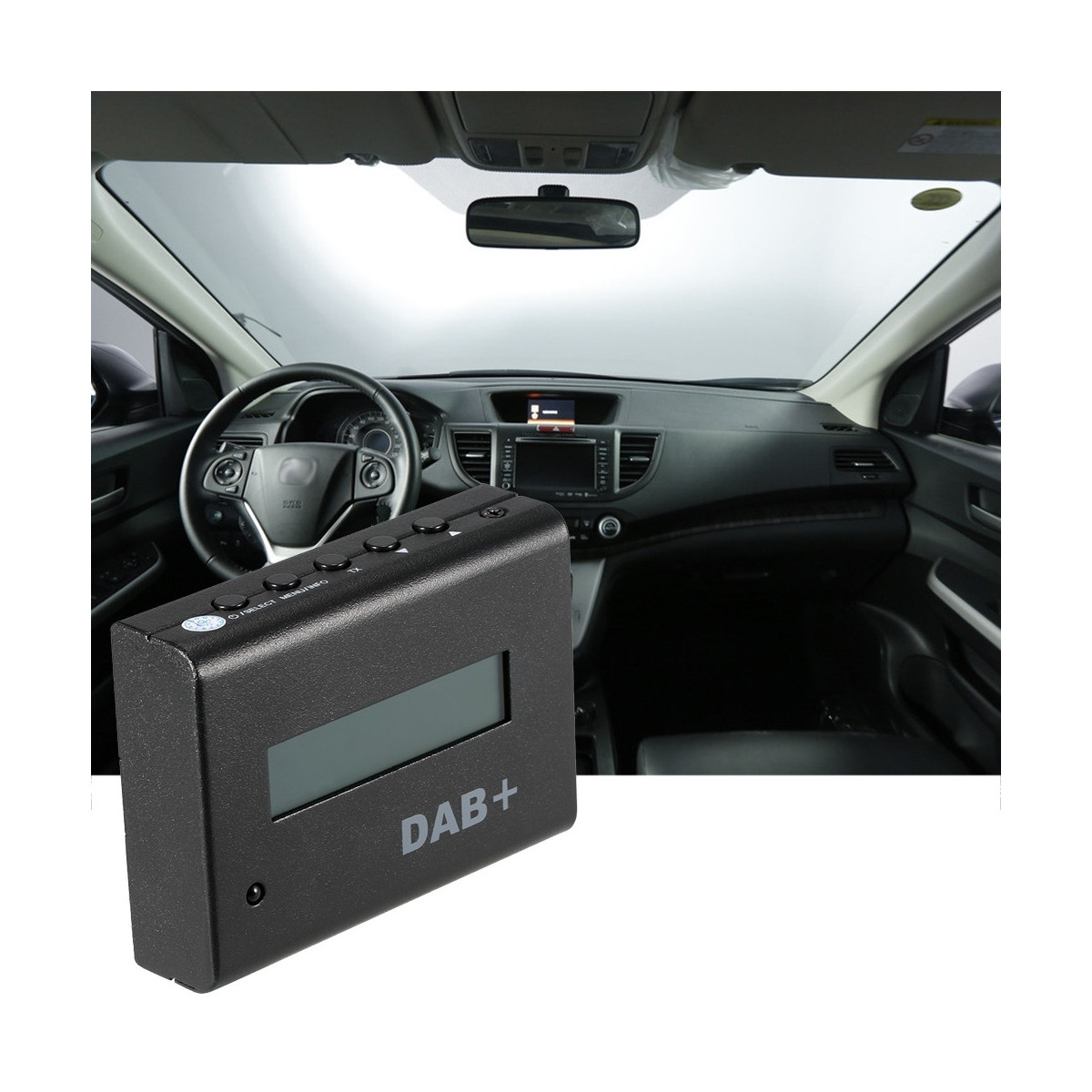 Ricevitore radio DAB+ receiver per casa e auto sintonizzatore digitale  uscita audio connessione antenna esterna