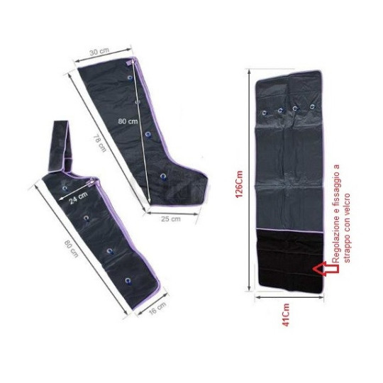 Kit Tubi In Silicone Per Pressoterapia - Compatibile TechnoPres - 1 Ingresso 4 Uscite - 1,8 Metri