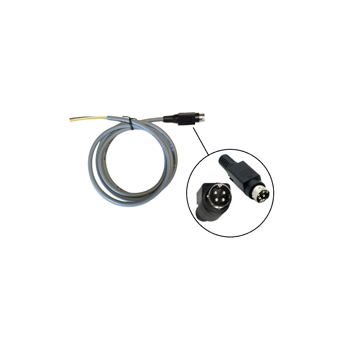 Connettore Spina Volante Mini DIN 4 Pin Da Saldare – Kit Alimentazione Per Monitor TV Box – TechnoMediaShop