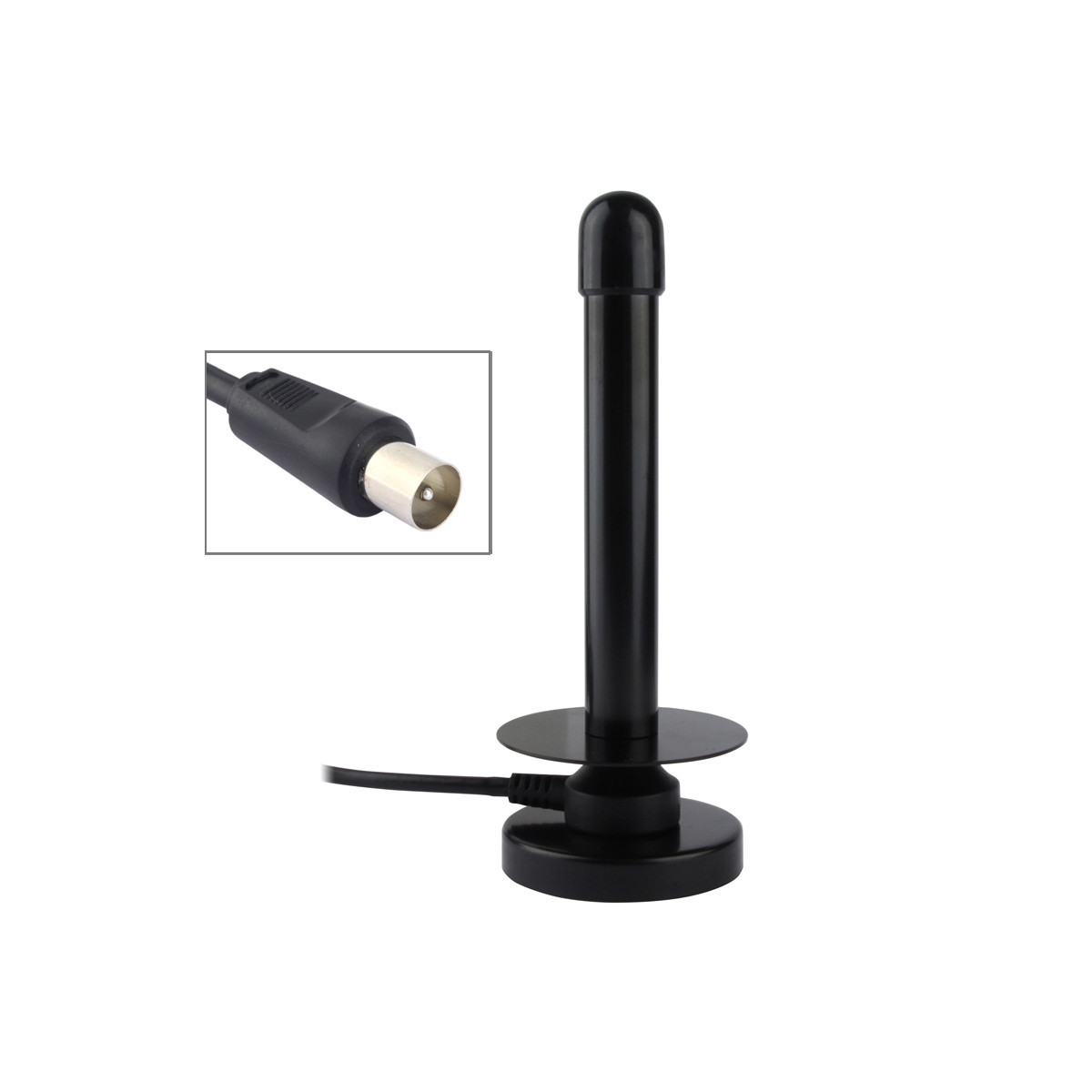 Antenna digitale a stelo, antenna tv portatile con base magnetica, potente  dvb-t, dvb-t2, antenna tv dtmbqxuan